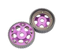 2 pz Cam Ingranaggi Timing Gear Puleggia Kit Alluminio Regolabile Motore Puleggia Pignone Timing Cam Gear Compatibile for Toyota Supra 1JZ 2JZ DOHC(PURPLE)