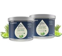 2 PZ Candela Glade Aromatherapy, Fragranza Calm Mind, Bergamot+Lemongrass, 260gr