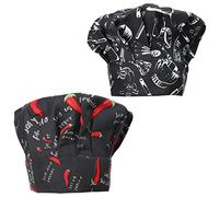2 Pz Cappello Da Cuoco Panetoni Italiani Cappelli Da Donna Berretto Unisex Berretto Da Chef Cool Vent Cucinare Berretto Da Cuoco Cappello Da Cucina Glassato Uomini e Donne Cotone