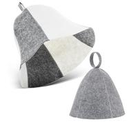 2 pz Cappello Sauna per le Donne Feltro di Lana Sauna Cap Russo Banya Cap per Donne Uomini Morbido Saune Cappello per Spa Bagno Turco Bagno Bagno Accessori per la Casa