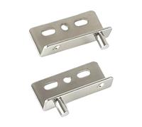 2 Pz Cerniere A Perno Nero Nastro Di Ferro Albero A Scomparsa Della Porta For Porte In Legno Armadio Guardaroba Cassetti Ferramenta For Mobili Costruzione Robusta Funzionamento Fluido(Silver)