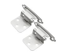 2 Pz Cerniere For Armadi Overlay Chiusura Automatica Montaggio Frontale Cerniera For Porta Armadio Cerniera Idraulica Tampone Cerniera A Molla Ferramenta For Mobili Facile Da Installare(Silver)