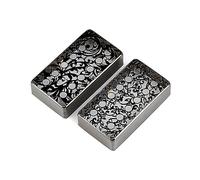 2 Pz Chitarra Pickup Cover Ricambio Modello Fiore Humbucker Coperture Per Chitarre Elettriche Accessori Modello Fiore Basso Humbucker Copertura Parte Dello Strumento Decorazione