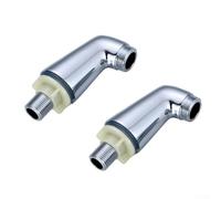 2 pz Chrome Deck Mounted Bath Filler Doccia Mixer Gambe Adattatore Estensione Ottone Corpo Specchio Lucido Per Superficie Resistente Alla Ruggine