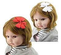2 pz Classico Nastro Bowknot Clip Per Capelli Fermagli Per Bambina Bambini Bambini Durevole e Pratico