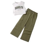 2 Pz Completino Bambina Set Abbigliamento per Bambini Estivi Vestiti Coordinati T-Shirt Maniche Corte Ricamate Stampa Righe Estive T Shirt Manica Corta e Pantaloncini Idee Regalo Nascita