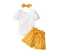 2 Pz Completino Bambina Set Body Estiva Neonato Vestiti Coordinati per Il Tempo Libero Stampa Righe Estive con Tenere e Simpatiche Fantasie Conforto garantito Tutto Giorno