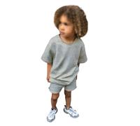 2 Pz Completino Bambino Set Abbigliamento per Bambini Estivi di Magliette Bimbo Completini e Coordinati Gentiluomo Spiaggia con Bretelle Design Regalo Festivo Taglie da 6 a 14 Anni