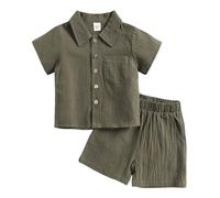 2 Pz Completino Bambino Set,Body Estiva Neonato Unisex+Pantaloncini T-Shirt e Pantaloncini con Tenere Simpatiche Fantasie Stampa Righe Estive Taglie da 6 a 14 Anni