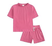 2 Pz Completino Bambino Set Completo Estivo Neonato Pagliaccetto Maniche Corte con Bottoni Estate Cotone e Lino Maglietta Pantaloncini Tutina Casual Conforto garantito Tutto Il Giorno