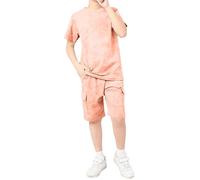 2 Pz Completino Bambino Set Completo Estivo Neonato Unisex+Pantaloncini Bimbo Completini e Coordinati Gentiluomo Completi Estivi Tutina Casual Taglie da 6 a 14 Anni