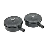 2 Pz Compressore Maschile Filettato 20mm Presa D'Aria Silenziatore Filtro Nera