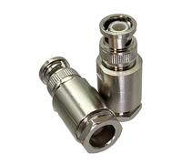 2 pz Connettore BNC Spina Maschio Morsetto RG174 RG316/RG58 RG142/RG8X/RG5 RG6/RG8 LMR400 Cavo RF Coassiale Dritto Amp Ad Angolo Retto(For RG8 LMR400)