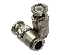 2 pz Connettore BNC Spina Maschio Morsetto RG174 RG316/RG58 RG142/RG8X/RG5 RG6/RG8 LMR400 Cavo RF Coassiale Dritto Amp Ad Angolo Retto(For RG5 RG6)