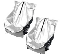 2 Pz Coperture Parasole per Seggiolini Auto Bambini, Copertura Isolante in Tessuto Oxford Spesso 97,9x71 cm per la Maggior Parte dei Seggiolini Auto Bambini (Argento)