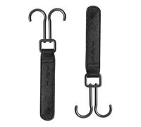2 pz/coppia di ganci per passeggini con doppio gancio organizer con rotazione a 360 gradi per borse pannolini, biberon e accessori