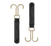 2 pz/coppia di ganci per passeggini con doppio gancio organizer con rotazione a 360 gradi per borse pannolini, biberon e accessori