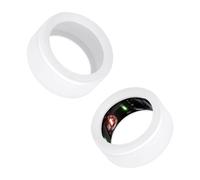 2 Pz Cover Anello Silicone per Oura Ring Gen 3/Samsung Galaxy Ring, Custodia Silicone Flessibile Bianca Protezione della Copertura Ring per Palestra, Accessori Protettivi per S (6/7/8/9/10)