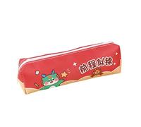2 pz creativo cartone animato The Year Of The Loong Series Pencil Bag Studente di grande capacità sacchetto di immagazzinaggio della matita, Un futuro luminoso davanti, 19*4*5.5cm