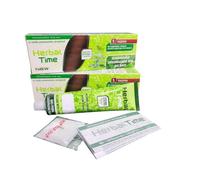 2 pz Crema-Henne colorante per capelli N°5 Castagno "Herbal Time" Senza ammoniaca, senza solfati, senza parabeni (75 ml) Крем-хна окрашивающая для волос № 5 каштан