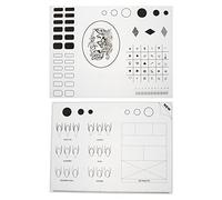 2 Pz Cuscinetto Per Unghie in Silicone Tappetini Per Manicure in Silicone Guida Agli Adesivi Per Unghie Copritavolo Per Unghie Primer Unghie Gel Di Silice Lavabile Viaggiare Trucco