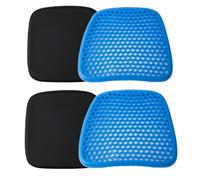 2 Pz Cuscino Antidecubito GEL Ortopedico Sedia Auto Ufficio Postura Traspirante