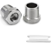 2 Pz Da 3/4" Femmina a 1" Maschio Con Filettatura BSP Connettore Esagonale Inoss