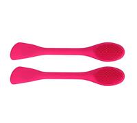 2 Pz Detergente Per Il Viso in Silicone Scrubber Facciale Portatile Manuale Della Spazzola Per La Pulizia Del Viso Massaggiatore Viso Scrubber Doppia Testa Pennello Per Il Viso