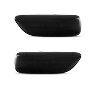 2 pz Dinamico O Non Indicatore Laterale Anteriore di Direzione Della Lampada for Volvo V70 S60 S80 XC70 XC90 2000-2009(No dynamic,Smoked lens)