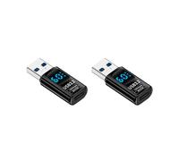 2 Pz Display LED Digitale Adattatore USB 3.2 10 Gbps 36-60 W Misuratore di Potenza Tester Chip Intelligente Trasmissione Dati Estensione USB C B