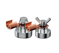 2 pz dispositivo di messa a terra accessori per strumenti di saldatura morsetto di messa a terra morsetto di messa a terra efficiente magnete di saldatura per professionale