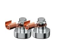 2 pz dispositivo di messa a terra accessori per strumenti di saldatura morsetto di messa a terra morsetto di messa a terra efficiente magnete di saldatura per professionale