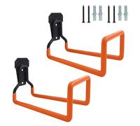 2 pz efficiente supporto per tubo flessibile in metallo montaggio a parete resistente alla ruggine set di ganci per acqua per uso esterno e giardino garage supporto in metallo