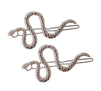 2 pz Elegante Serpente Forma Fermagli Per Capelli Per Le Donne Alla Moda In Metallo Hairpin Frangia Laterale Titolare Accessori Copricapo