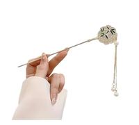 2 PZ Elegante Stile Cinese Clip per Capelli Nappa Bastone Tradizionale Design Floreale Acconciatura Accessorio Donna Gioielli Forcina per Capelli (E)