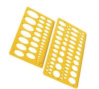 2 pz ellisse isometrica ovale geometria college matematica stencil righello modello per scuola scrivania