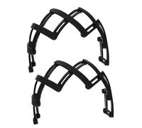 2 Pz fascia per bender fasce tascabili Ciondoli gioielli arredamento mini teschi pretagliato barrette hair clip hair pin senza fascia Banda delle ragazze addominali Black Beaupretty