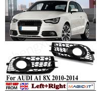 2 pz Fendinebbia Coperture Per AUDI A1 8X 2010 2011 2012 2013 2014 A Nido D'ape Paraurti Anteriore Fendinebbia Copertura Della Lampada Griglie Nero