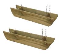 2 PZ FIORIERE VASI SOSPESE ALBERIAMO CM.90x18xH15