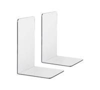 2 Pz Forma A L Trasparente Fermalibri per Ripiani Organizer Libreria Bookroom