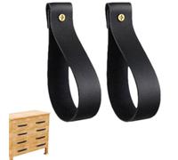 2 pz gancio da parete in pelle da appendere alla parete cinghie in pelle supporto bastone tenda gancio asciugamano per asciugamano bagno cucina