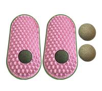 2 pz Gatti Groomers Angolo Gatti Spazzola Auto-Massaggio Scratcher Bastone Da Parete Gatti Catmint Forniture Per Cane