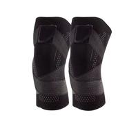 2 PZ Ginocchiere Sportive Unisex, Protezioni Menisco, Manicotto di Compress7441