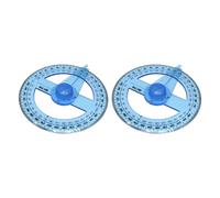 2 pz goniometro trasparente a 360 gradi righello cerchio strumento di misurazione matematica