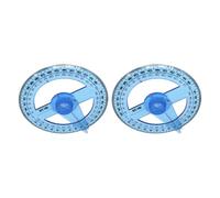 2 pz goniometro trasparente a 360 gradi righello cerchio strumento di misurazione matematica