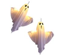 2 pz Haunting LED Spectre Hangings Ornamento Per Halloween Incandescente Spettro Per Raffreddare Prati Esterni E Giardino Display Scary Yard Decors