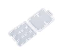 2 pz intero 8hole impermeabile trasparente Protector Holder Micro Box Per SD SDHC TF MS Memory Card Storage Case Box Bag Scatole di Plastica Pratico