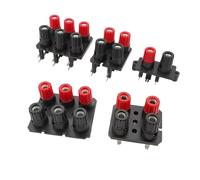 2 pz jack Audio Esterno 2 4 6 Posizioni Dritto/Piegare Spille Amplificatore Altoparlante Morsettiera Post 4mm Banana presa connettore(WP4 Bend Pin)