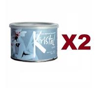 2 PZ KRISTAL LATTE CERETTA DEPILATORIA LIPOSOLUBILE 400ML CERA DEPILAZIONE