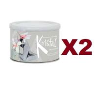2 PZ KRISTAL MICROMICA CERETTA DEPILATORIA LIPOSOLUBILE 400ML CERA DEPILAZIONE